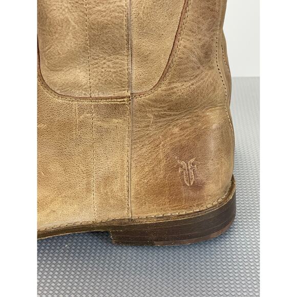 Frye Paige Tall Riding Equestrian Knee High Boots Light Tan Size 7.5 - Picture 4 of 9